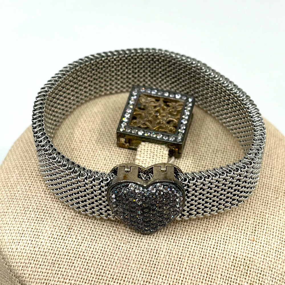 Suspicion QVC Stainless Steel Mesh Bracelet with 925 Interchangeable Ornaments - Picture 1 of 17